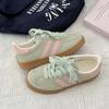 Damenschuhe Herbst 2025 im neuen Hong Kong-Stil, lässig, weiche Sohle, Schnürung, Damen-Sneakers, Wanderschuhe, Wohnungen, Zapatillas de Mujer