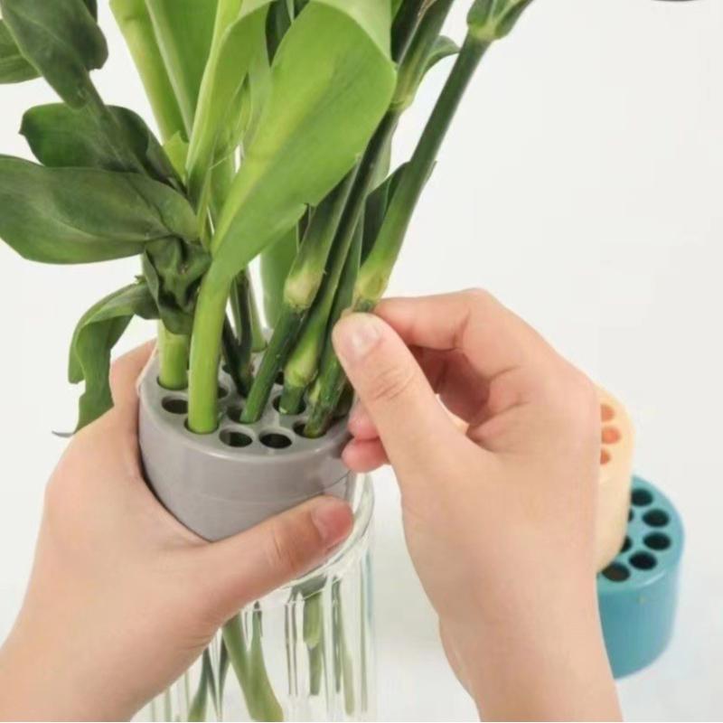 2Pcs Reusable 4-color Matching Flower Stem Holder, Spiral Flower Stem Rack