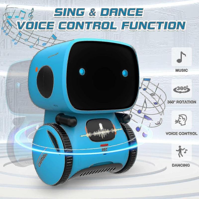 Interactive Smart Robot Toys, Intelligent Robot Toys For Kids, Children Girls & Boys Robotic Toys 3-9 Years Old, Voice Control & Touch Sense, Dance &