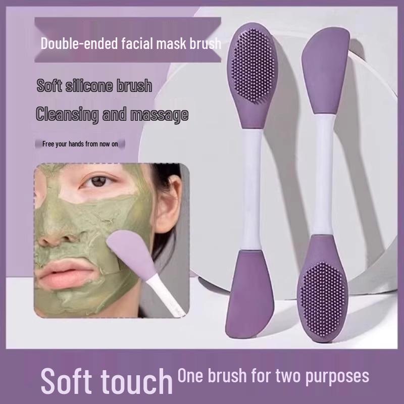 Oboustranný silikonový obličejový kartáček - Měkké štětinky & Silikonový čistič masek s nabídkou dopravy zdarma