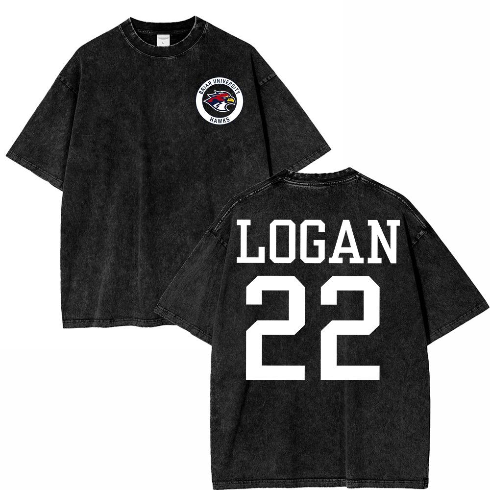 Retro Washed Out Campus Graham 44T Shirt Fashion Men's Briar University Hawks Di Laurentis66 Tucker 46T Shirt