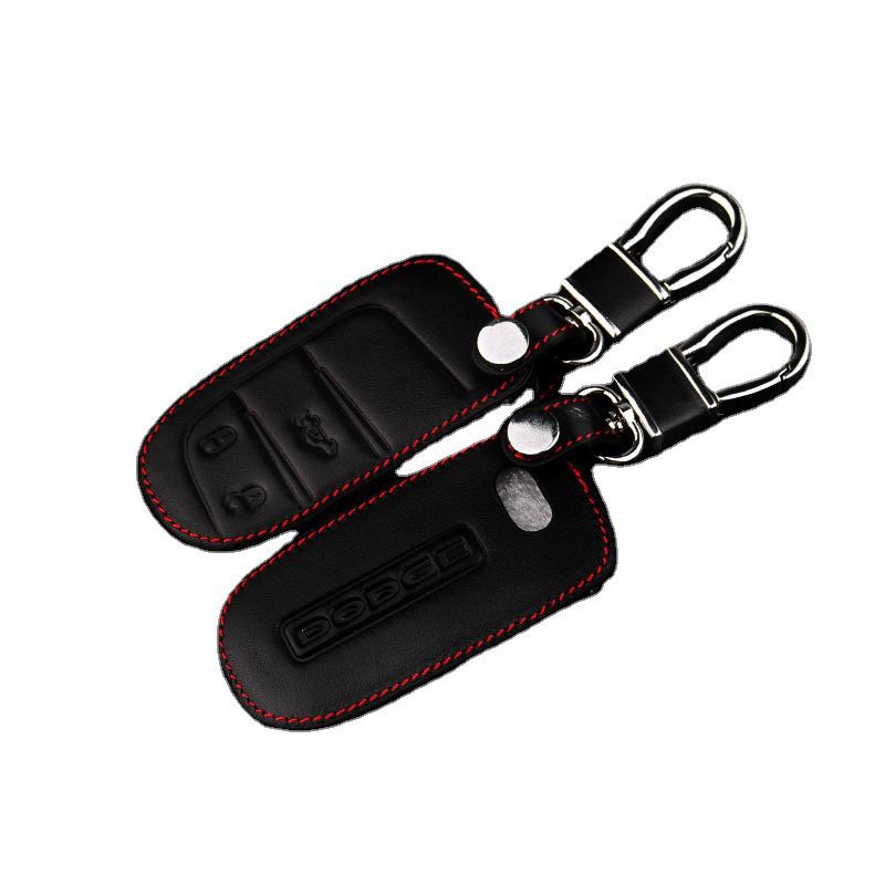Genuine Leather Key Case for Dodge Journey & Jeep Cherokee Models