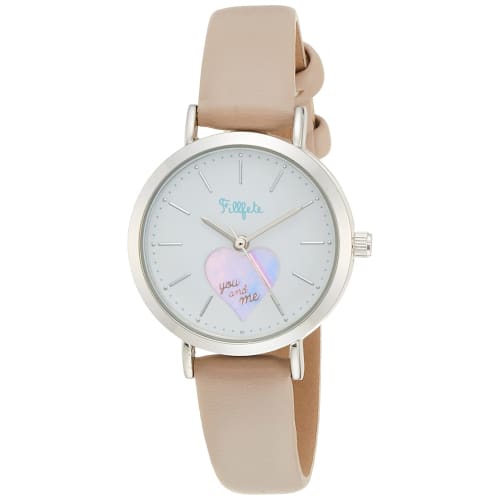 Fieldwork Women's Analog Shake Watch, Silver with Leather Strap, Gray, KDS012-2