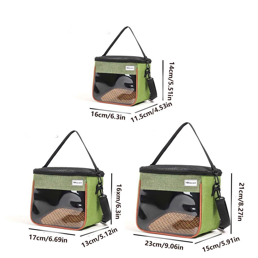 Clear Window Pet  Carrier Bag Breathable Small Pet Carrier Hamster Carry Bag  Outdoor Use