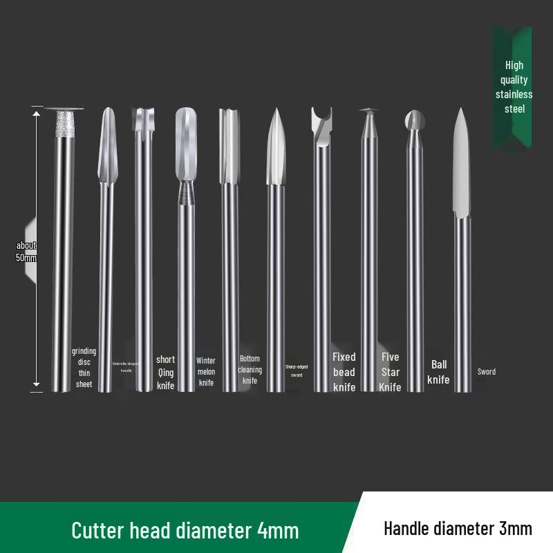 Electric Engraving Tool Set: Dental Machine, Engraving Knife, Steel Drill Bit, Walnut & Wood Carving, Woodworking Scribing & Sword Knife.