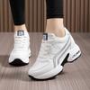 Shoe Factory New Spring and Autumn Soft Sole Leather Surface Inner Height Increase Women's Shoes Platform Casual Sports Shoes Women