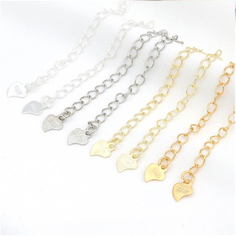 K Bag Gold Color Retention Tail Chain Extension Chain Homemade Bracelet Necklace DIY Handmade Accessories Handmade Jewelry Material D
