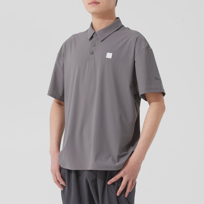 New PUMA Sports Life Collection SS25 Polo Shirt Men's Gray 689290-71