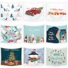 Merry Christmas Snowman Christmas Tree Print Pattern Tapestry Home Living Room Bedroom Wall Decoration Tapestry