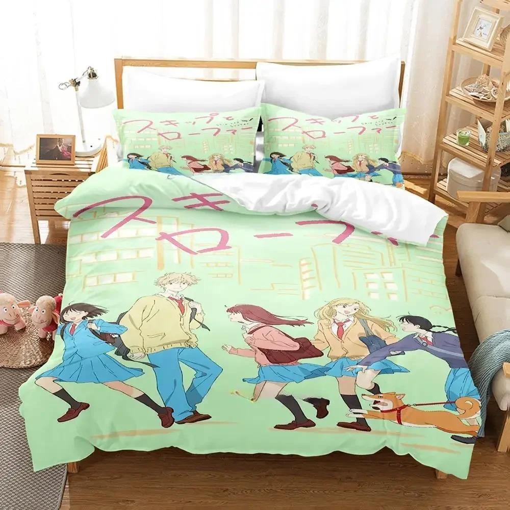 Skip and Loafer Bedding Set Single Twin Full Queen King Size Bed Set Adult Kid Bedroom Duvet Cover Sets 3D Anime Bed Sheet Set