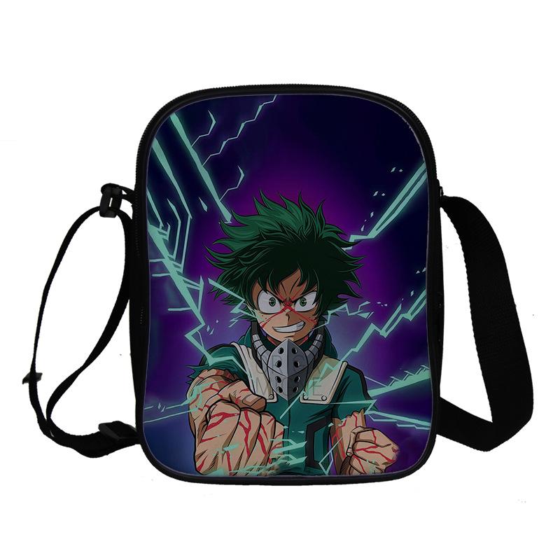 My Hero Academy Pattern Customized Student School Bag Full Color Backpack Double Shoulder Bag Travel Bag