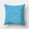 Blue Geometric Pattern Decorative Cushion Pillowcase Cushion Cover Throw Pillow Living Room Sofa Decorative Pillowcase