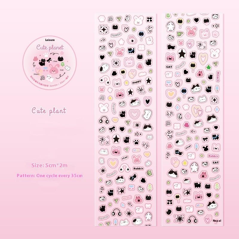 

Каваи Цветочные Животные Фрукты Помадка Вырезная Лента Скрапбукинг Наклейки Наклейки для Ногтей Канцелярские Принадлежности Украшение для DIY Ежедневника