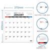 Kalender 2027 - 24-Monats-Wandkalender 3 Farben 370400mm von Januar Dezember 2028 startend 2 Jahre