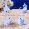 1PC New Cute Shark Figurines Handmade Cartoon Whale Micro Landscape Ornaments Mini Resin Mini Car Decoration
