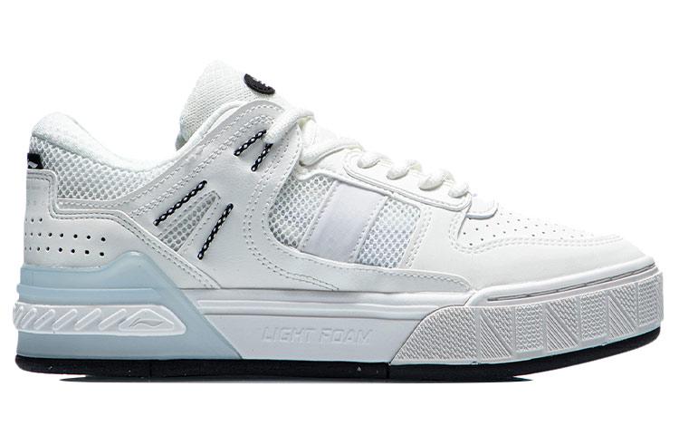 Li Ning Morning Glow Morning Glow Coverage Slip Resistant And Abrasion Resistant Low top Skateboard Shoes Women's AGCR192-1