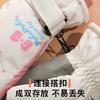 Kids Ski Gloves With Cartoon Space Print Warm Fleece Lined Touchscreen Windproof Winter Mittens Boys Girls