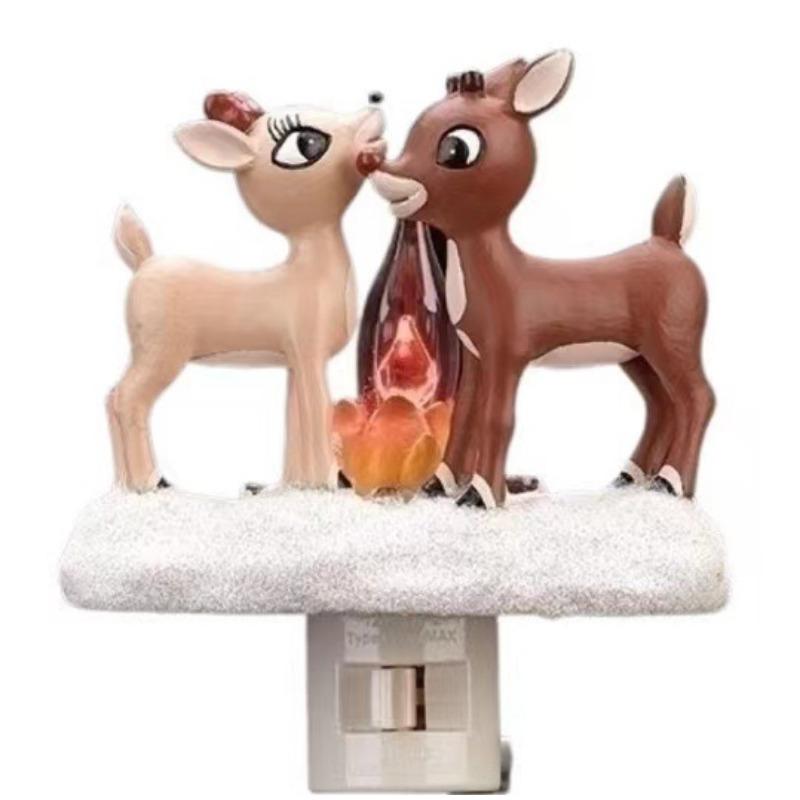 Halloween Ghost Socket American-standard Ghost Campfire Flashing Night Light