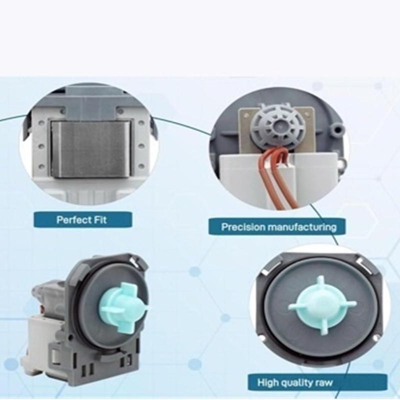 WD26X10049 Dishwasher Drain Pump Assembly Replacement Part for Fast Water Removal And Dry Dishes Easy Installation