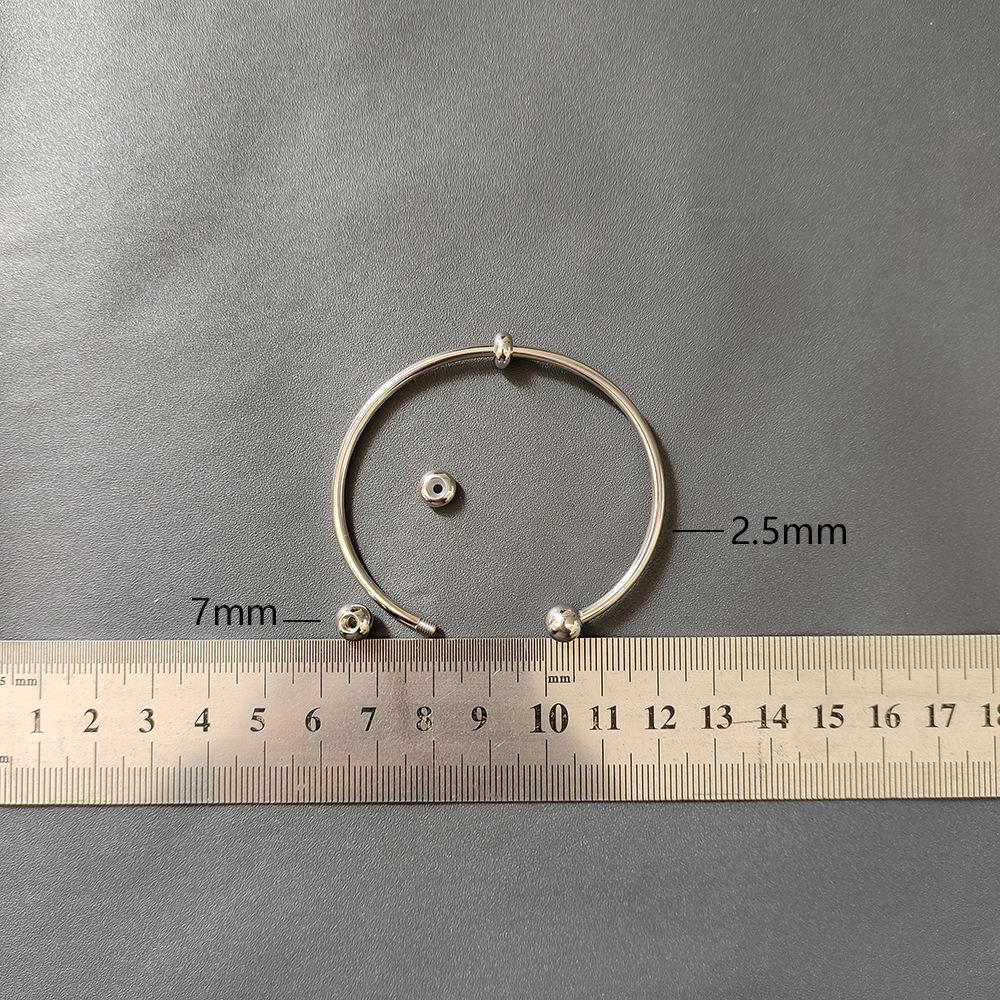 Women’s Titanium Steel Waterproof Beaded Elastic Bracelet