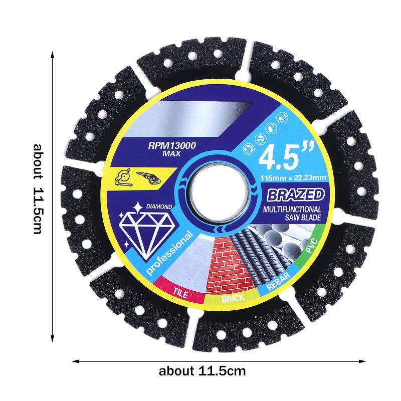 

1PCS 115mm Metal Cutting Diamond Blades Angle Grinder Cutting Disc GrindingWheelTool For Steel Concrete Stone Marble Cutting