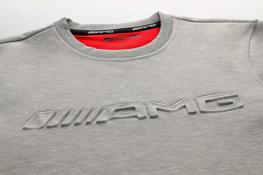 [Mercedes-Benz Collection] Genuine Mercedes-AMG Men's Sweatshirt, Gray, Size L