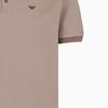Emporio Armani Ss24 Solid Color Logo Embroidered Casual Short Sleeve Polo Shirt Men Polo Shirts Light-Brown 3D1FM11-JTKZ1-0650