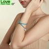  Tone S Chain Wrist Bracelet Color Lock Basic Wrist Bracelet Link Bracelets Fine Jewelry Present Gifts Girl Scb200Fashion