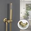 Adjustable Hand Shower Head Bracket Brass Shower Elbow Base Bidet Sprayer Support Bracket Bathroom Wall Mount Shower Head Holder