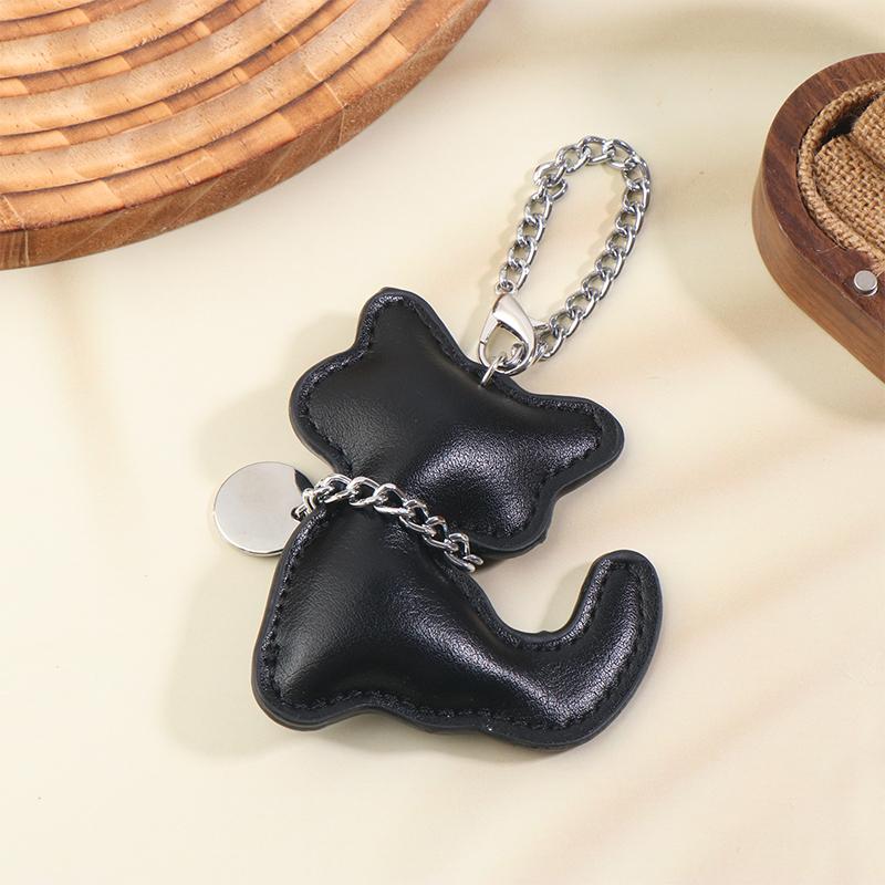 

Брелок для ключей в виде кошки из искусственной кожи, милый брелок с животным, женский шарм для сумки, подвеска для украшения, подарки для девочек