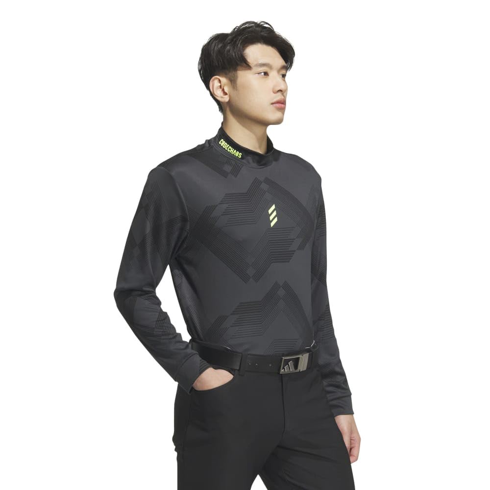 Code Chaos mock neck long sleeve shirt