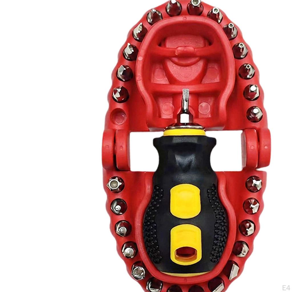 Screwdriver Bit Set Holder Low Profile Handy Tools Mini for Men Diyers