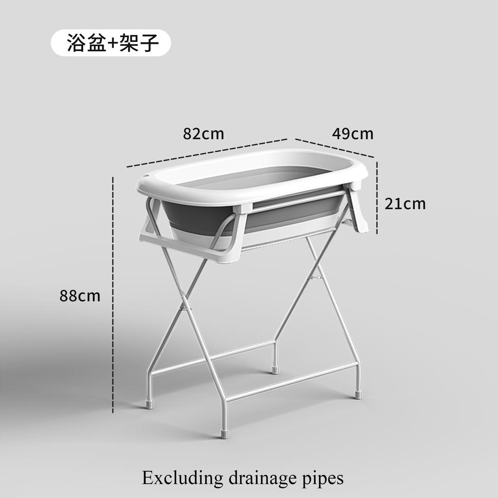 Foldable Pet Bathtub Without Bending Down Dog Supplies Cat and Dog Heighten Bathtub with Elevated Bracket Bathing Table