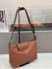 Koreanischer Stil Kuhleder Hobo Knödeltasche – Echte Leder Damen-Tragetasche mit großem Fassungsvermögen