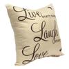 Nieuwe Live Laugh Love Quotes Kussenhoes Woondecoratie Katoenen Linnen Kussensloop
