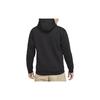 Nike Loose Solid Color Hoodie With Drawstring Men Tops Black DH0511-010