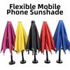 360° Rotation Car Mobile Phone Sunshade Bending Design Auto Phone Umbrella Cover  Car Mobile Use