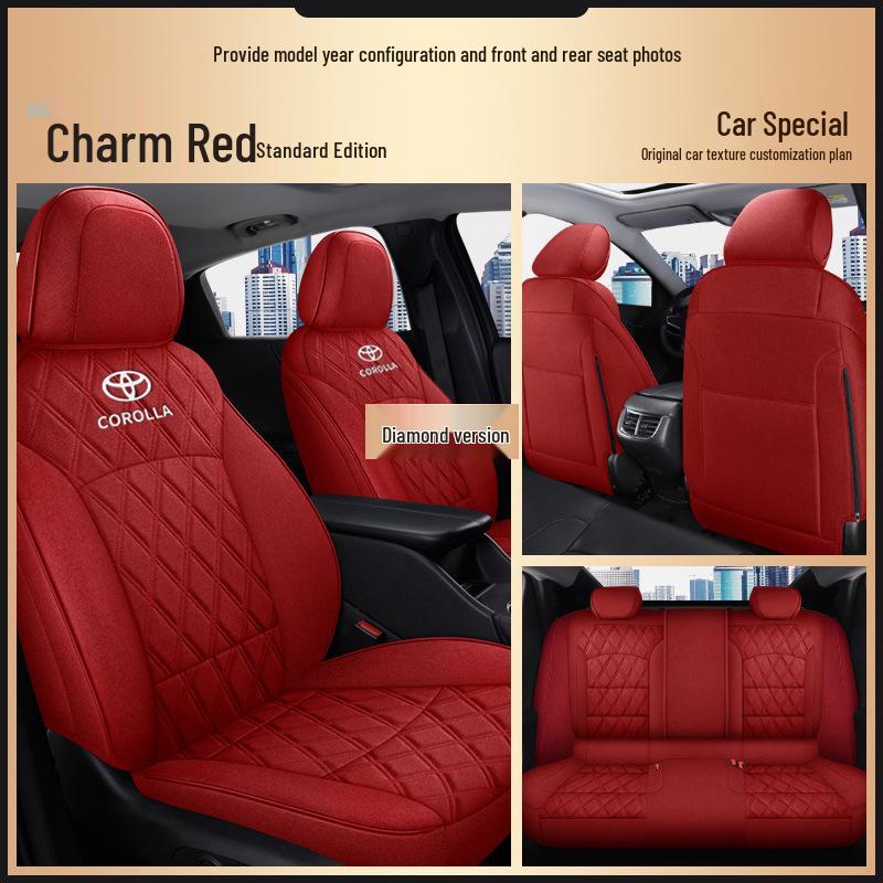 Toyota Corolla All-Season Linen Seat Covers, 5-Seat Full-Surround Design