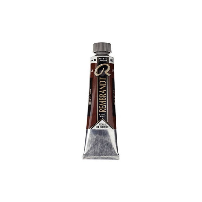 Peinture à l'huile - Ocre brune - 430 - Extra-fine - Rembrandt - Tube 40ml