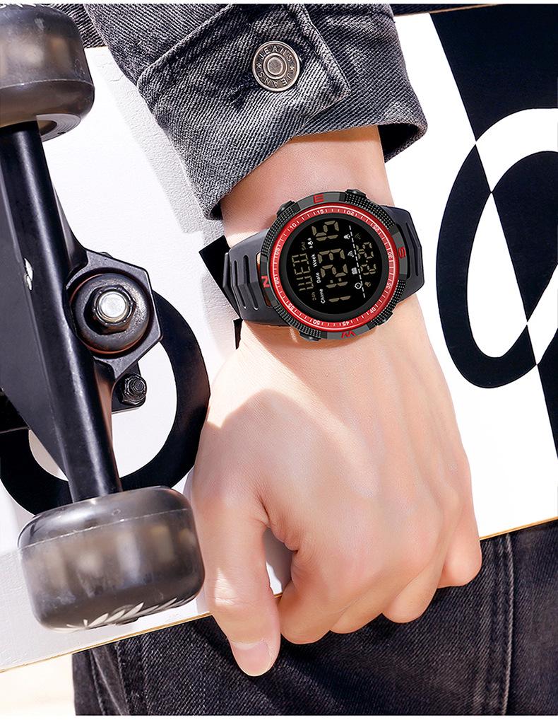 Sanda Luminous Waterproof Sport Wristwatch - Fashionable, Simple, Versatile, and Perfect for Students.