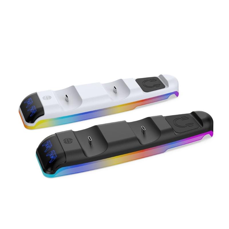 Twin Dock Charger Rack Dock Station Stand Holder Bracket Suitable For Slim Gaming Controller Gamepad Wireless Joystick