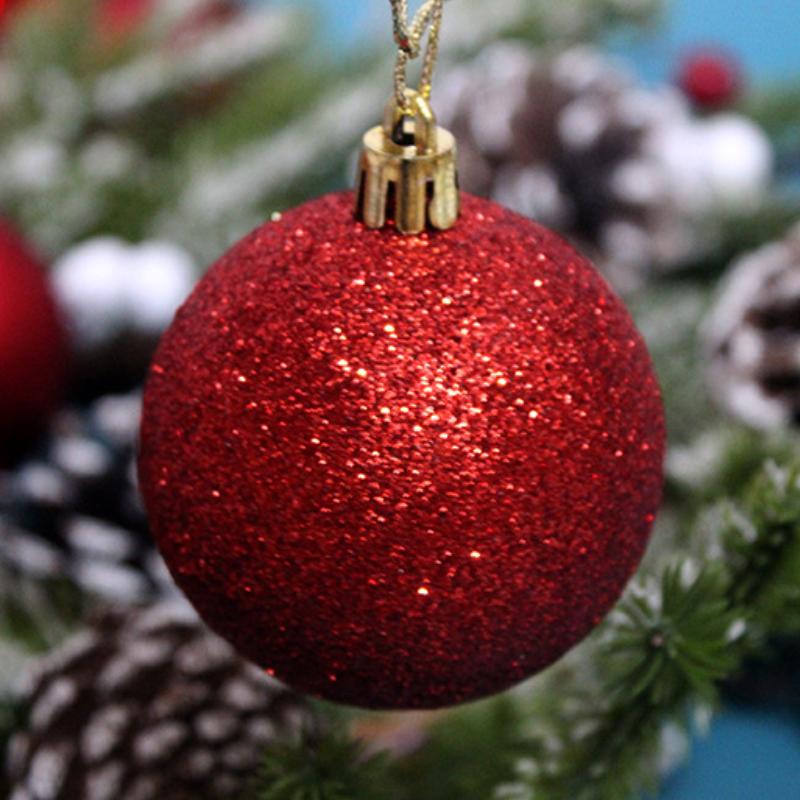 100 Teile/schachtel Weihnachtsdekorationen Weihnachtskugeln Hängen Anhänger Innen Neujahr Weihnachtsbaum Dekor Hause Weihnachtsdekoration