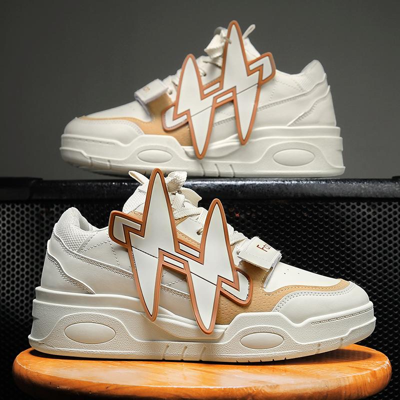 Luxusní boty pro muže Nové robustní vulkanizované punkové boty Tenisky Muži Dobrá kvalita Street Style Sportovní Tenisky na běhání Muži Board