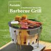 Picnic Barbecue Grill, Outdoor Camping Stainless Steel BBQ, Small Barbecue Grill, Portable Foldable Wood Charcoal Stove