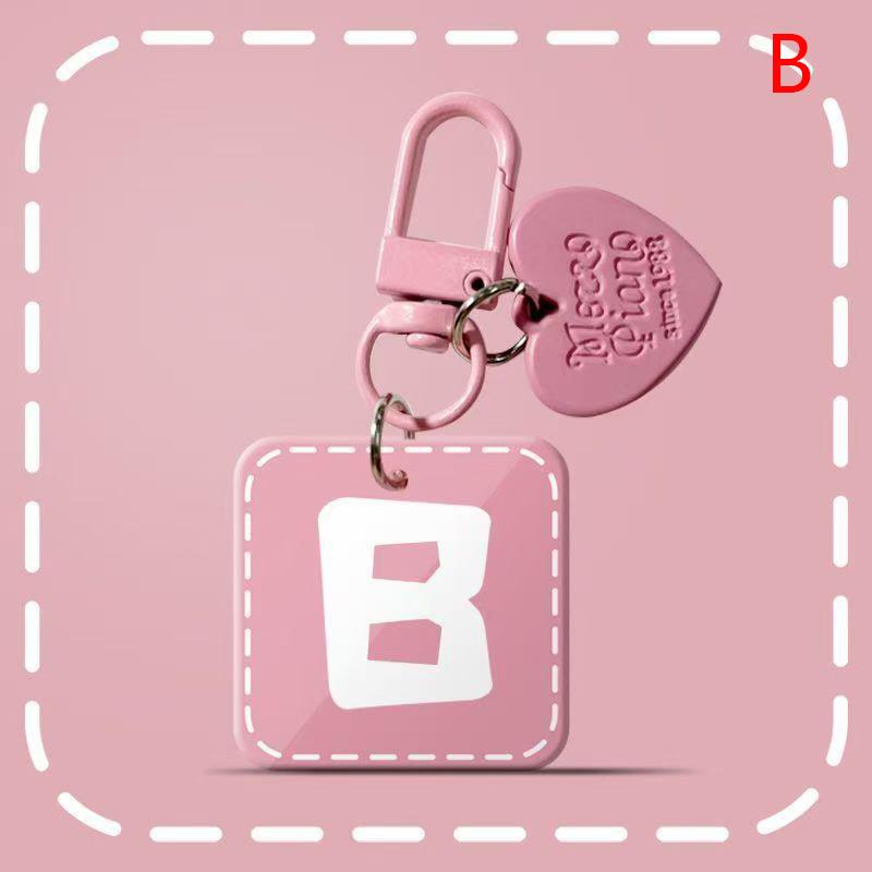 

Розовый 26 букв подвесной дизайн простой брелок для женщин шарм ювелирные изделия стильный изысканный повседневный A-Z брелоки