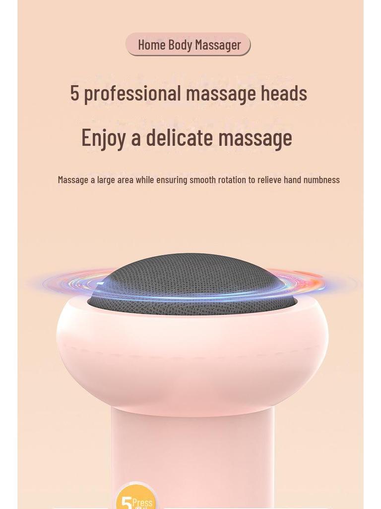Handheld Portable Body Massager: Neck, Waist & Shoulder Kneading