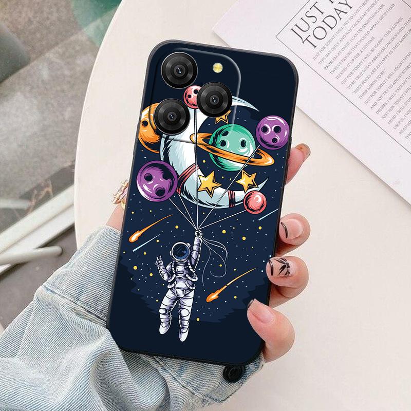 For Blackview Shark 9 Phone Case Astronaut Silicone Camera Protection Back Cover For Blackview Shark 8 9 Shark8 Funda Coque