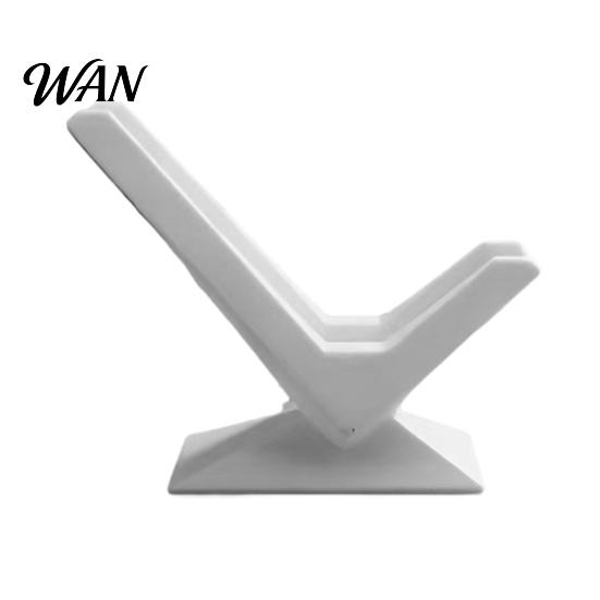 Office Desk Accessory 3D Printed Business Card Holder, Display Rack, Professional Holder Inclined Design Stand for Simple белый