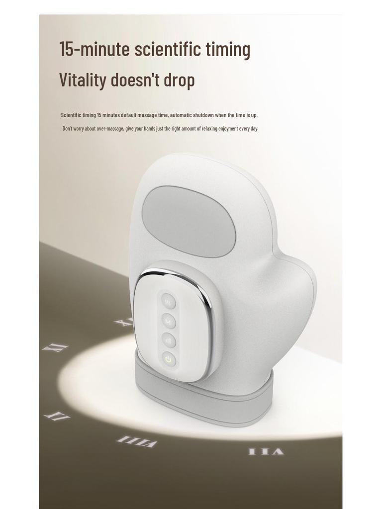 Intelligent Hand Massager with Hot Compress & Air Pressure for Fingers, Joints, and Wrist Therapy