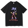 Jax Purple Rabbit Anime Print T Shirts Funny Digital Circus Characters Graphic Clothes Fashion Cotton Daily Wear Cool Top